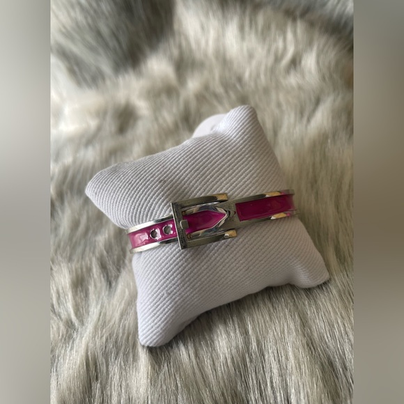 Buckle bracelet pink and silver - Picture 3 of 4